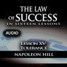The Law of Success, Lesson XV: Tolerance