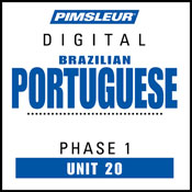 ESL Port (Braz) Phase 1, Unit 20: Learn to Speak and Understand English as a Second Language with Pimsleur Language Programs