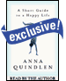 A Short Guide to a Happy Life (Unabridged) audio book by Anna Quindlen