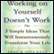 Working on Yourself Doesn't Work: The 3 Simple Ideas That Will Instantaneously Transform Your Life