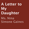 A Letter to My Daughter