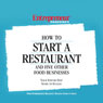 How to Start a Restaurant and Five Other Food Businesses