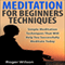 Meditation for Beginners Techniques: Simple Meditation Techniques That Will Help You Successfully Meditate Today (Unabridged)