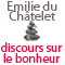 Discours sur le bonheur audio book by Emilie du Chtelet