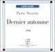 Dernier automne audio book by Pierre Monette