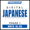 Japanese Phase 1, Unit 16-20: Learn to Speak and Understand Japanese with Pimsleur Language Programs