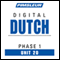 Dutch Phase 1, Unit 20: Learn to Speak and Understand Dutch with Pimsleur Language Programs