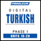 Turkish Phase 1, Unit 16-20: Learn to Speak and Understand Turkish with Pimsleur Language Programs audio book by Pimsleur