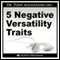 5 Negative Versatility Traits audio book by Dr. Tony Alessandra